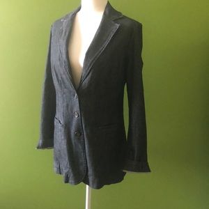 Nine West Blue jean blazer